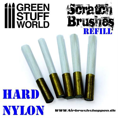 Scratch Brush Set Refill – Hard nylon 5 stk